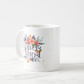 霜の花はオンライン先生の雪のために襲います コーヒーマグカップ (正面左)
