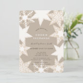 霜の降った雪片ブラウンクッキー交換パーティー 招待状 (スタンド正面)