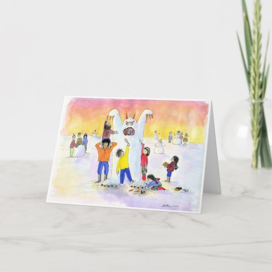 霜の降りたいまわしい雪の人:  クリスマス (正面)