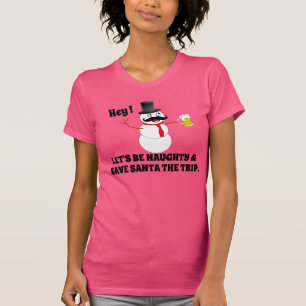 霜の降りたないけないがあることおよびサンタに旅行を救うこと Tシャツ
