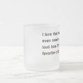 霜の降りたなお気に入りのな子供のカスタム! フロストグラスマグカップ (中央)