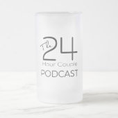 霜の降りたなビールのジョッキ-白 フロストグラスビールジョッキ (中央)