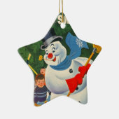 霜の降りたなヴィンテージ セラミックオーナメント (右)