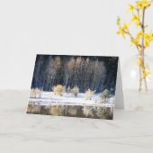 霜の降りたな朝 カード (黄色い花)