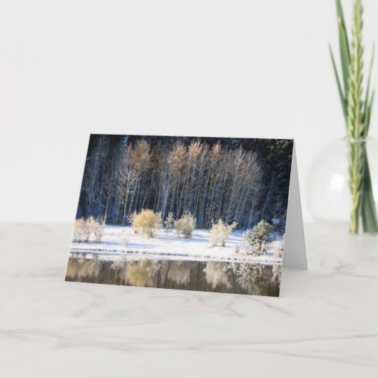 霜の降りたな朝 カード (正面)