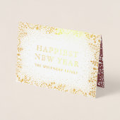 霜の降りたな枝休日の写真 箔カード (正面)