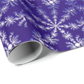 霜の降りたな雪片の効果3Dのフラクタル ラッピングペーパー (ロールコーナー)