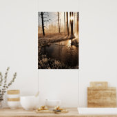 霜の降りたイエローストーン朝 ポスター (キッチン)