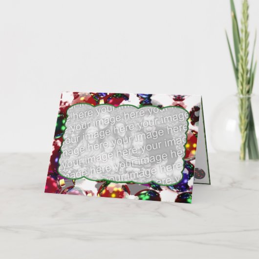 霜の降りたオーナメント(フォトフレーム) シーズンカード (正面)