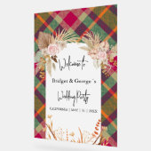 霜の降りたカラフルスコティッ結婚トの秋の歓迎 アクリルサイン (傾斜)