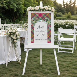 霜の降りたカラフルスコティッ結婚トの秋の歓迎 アクリルサイン