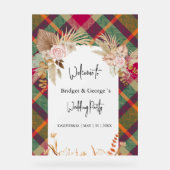 霜の降りたカラフルスコティッ結婚トの秋の歓迎 アクリルサイン (正面)