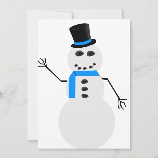 霜の降りたクリスマスカード シーズンカード (正面)