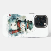 ❄️📱霜の降りたクール雪だるまiPhoneケース📱 ❄️ iPhoneケース (裏面横)