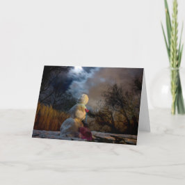 霜の降りたライトを見ます シーズンカード