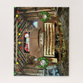 霜の降りたヴィンテージGMCトラックのクリスマス走 ジグソーパズル (縦)