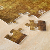 霜の降りたヴィンテージGMCトラックのクリスマス走 ジグソーパズル (側面)