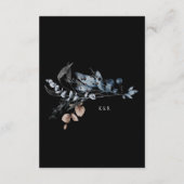 霜の降りた冬フローラ結婚詳細 エンクロージャーカード (裏面)