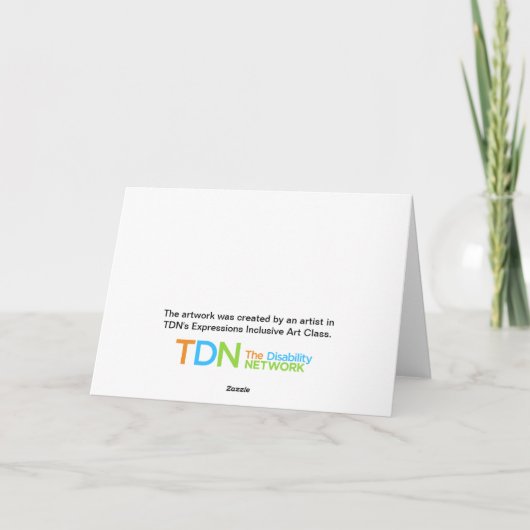 霜の降りた冬 カード (裏面)