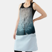 霜の降りた夕べの木 エプロン (インサイチュ)