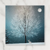 霜の降りた夕べの木 フェイバータグ (裏面)