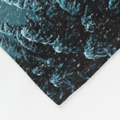 霜の降りた夕べの木 フリースブランケット (角)