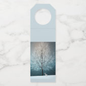 霜の降りた夕べの木 ボトルネックタグ (裏面)