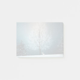 霜の降りた夕べの木 ポストイット