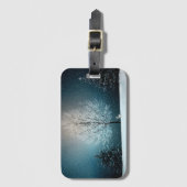 霜の降りた夕べの木 ラゲッジタグ (正面縦)