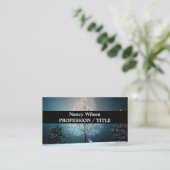 霜の降りた夕べの木 名刺 (スタンド正面)