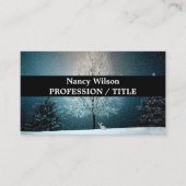 霜の降りた夕べの木 名刺 (正面)