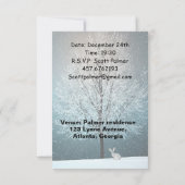 霜の降りた夕べの木 招待状 (裏面)