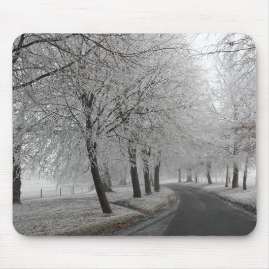 霜の降りた旅 マウスパッド (正面)