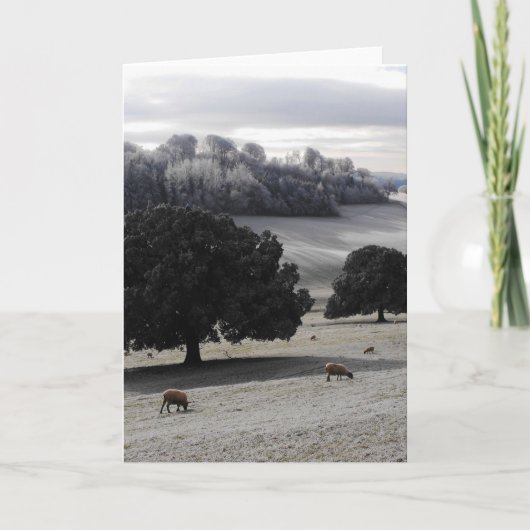 霜の降りた朝 シーズンカード (正面)