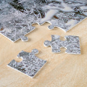 霜の降りた木 ジグソーパズル (側面)