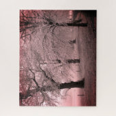 霜の降りた木 ジグソーパズル (縦)