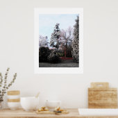 霜の降りた木 ポスター (キッチン)