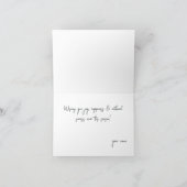 霜の降りた枝と雪に覆われた森 シーズンカード (内部)