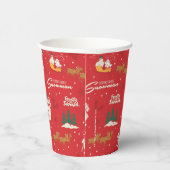 霜の降りた皆さんのお気に入りの雪だるま 紙コップ (右)