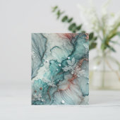 霜の降りた秋の朝 アルコールインク スクラップブック ペーパー (スタンド正面)