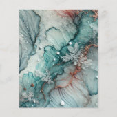 霜の降りた秋の朝 アルコールインク スクラップブック ペーパー (正面)