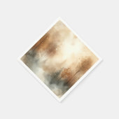 霜の降りた秋水彩林デコップナプキンス スタンダードカクテルナプキン (角)