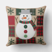 霜の降りた装飾用クッション クッション (裏面)