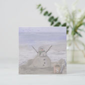 霜の降りた雪だるまアットザビーチ シーズンカード (スタンド正面)