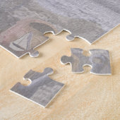 霜の降りた雪だるまアットザビーチ ジグソーパズル (側面)