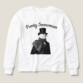 霜の降りた雪だるまシンプルチエレガントルストマ雪だるま