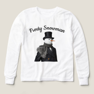 霜の降りた雪だるまシンプルチエレガントルストマ雪だるま