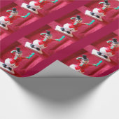 霜の降りた雪だるま包装紙 ラッピングペーパー (角)