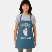 霜の降りた雪だるま™ |オリジナル エプロン (インサイチュ)