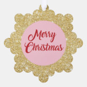 霜の降りた雪だるま オーナメントカード (裏面)